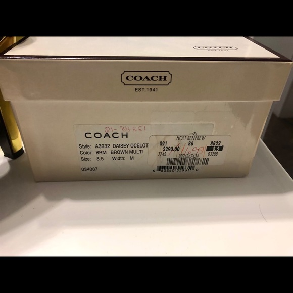 Coach Leopard Print Heels - Picture 7 of 7